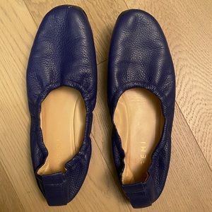 BLUE LEATHER FLATS - M.GEMI - 38